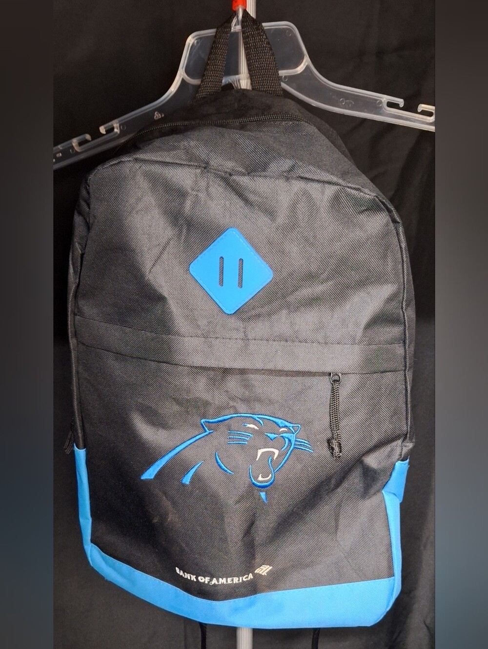 Carolina Panthers Black & Blue Logo Backpack Unisex